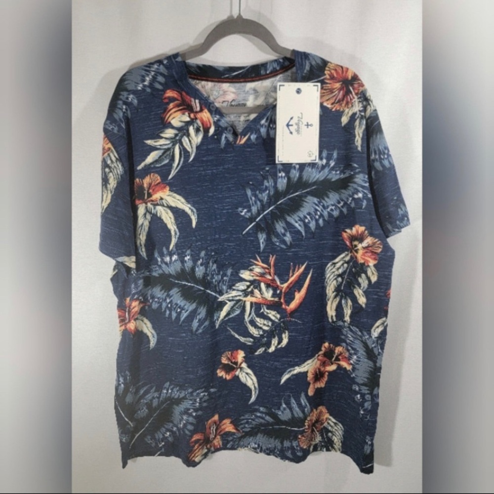 NEW Men's tropical print shirt 2XL